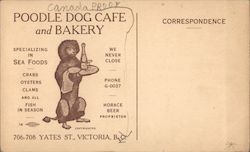 Poodle Dog Cafe and Bakery Postcard