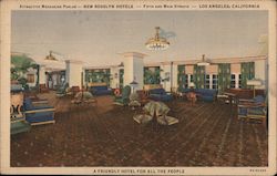 Mezzanine Parlor, Rosslyn Hotel Los Angeles, CA Postcard Postcard Postcard