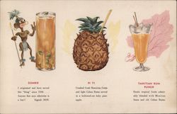 Don The Beachcomber - Zombie, Pi Yi, Tahitian Rum Punch Postcard