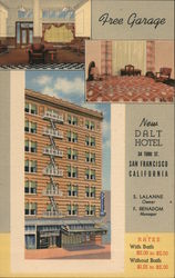 New Dalt Hotel San Francisco, CA Postcard Postcard Postcard