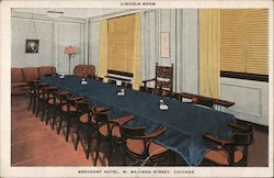 Lincoln Room Brevoort Hotel Chicago, IL Postcard Postcard Postcard