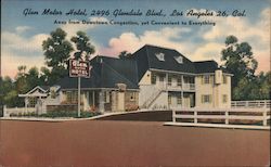 Glen Motor Hotel Postcard