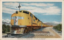 Union Pacific Streamliner "City of Los Angeles" Postcard