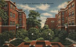 Drake Court Apartments Postcard