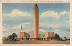 United States Government Building, Texas Centennial Exposition Dallas, TX Postcard Postcard Postcard