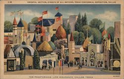 Oriental Section, Streets of All Nations, Texas Centennial Exposition Dallas, TX Postcard Postcard Postcard