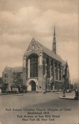 Park Avenue Christian Church, Disciples of Christ Postcard