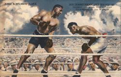 Jack Dempsey knocks out Jess Willard Toledo Ohio July 4, 1919 and becomes champion of the World Postcard