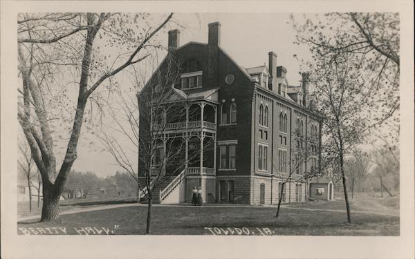 Beatty Hall Toledo, IA Postcard