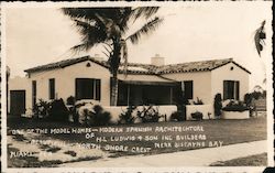 Model Home, Modern Spanish Architecture Miami, FL Postcard Postcard Postcard