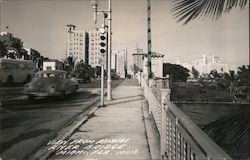 View from Miami River Bridge Florida Postcard Postcard Postcard