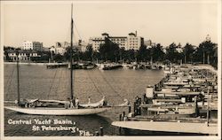 Central Yacht Basin, St. Petersburg, FL Postcard