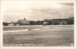 Moana and Royal Hawaiian Hotels Postcard