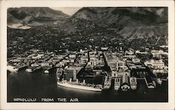 Honolulu From The Air Postcard