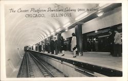 The Center Platform Downtown Subway Chicago, IL Postcard Postcard Postcard