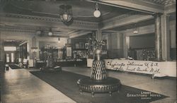 Lobby, Stratford Hotel Chicago, IL Postcard Postcard Postcard