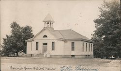 Round Grove School House Illinois Postcard Postcard Postcard