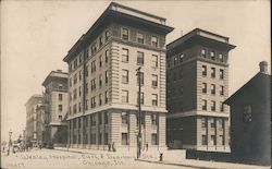 Wesley Hospital, 24th and Dearborn Streets Postcard