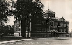 High SChool Postville, IA Postcard Postcard Postcard