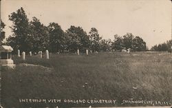 Interior View, Oakland Cemetery Postcard