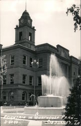 Fountain - Keokuk County Court House Postcard