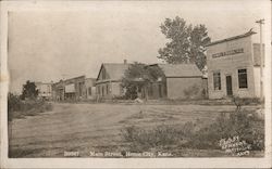 Main Street, Home City Kansas O.F. Hawkins Postcard Postcard Postcard