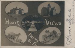 Hoxie Views Postcard