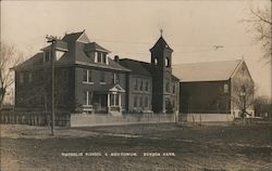 Catholic School and Auditorium Postcard