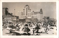 Bathers at "The Pike" Long Beach, CA Postcard Postcard Postcard