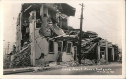 Long Beach Ruins, Earthquake Postcard