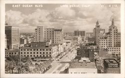 East Ocean Boulevard Long Beach, CA Postcard Postcard Postcard