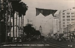 Hollywood Boulevard California Postcard Postcard Postcard