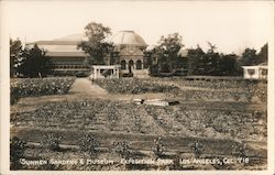 Sunken Gardens & Museum, Exposition Park Los Angeles, CA Postcard Postcard Postcard