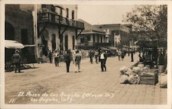 El Paseo de Los Angeles Olvera St. Postcard