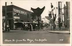 Olvera St from the Plaza Los Angeles, CA Postcard Postcard Postcard