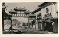 West Gateway "Chinatown on Broadway" Los Angeles, CA Quillen Postcard Postcard Postcard