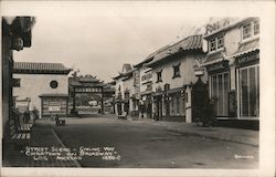 Street Scene - Gin Ling Way - Chinatown on Broadway Postcard