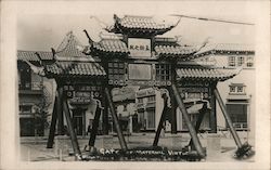 Gate of Maternal Virtue, Chinatown Los Angeles, CA Quillen Photo Postcard Postcard Postcard