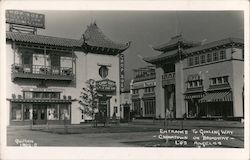 Entrance to Gin Ling Way - Chinatown on Broadway Los Angeles, CA Quillen Postcard Postcard Postcard