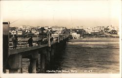 Manhattan Beach, view of the pier California Postcard Postcard Postcard