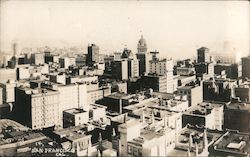 View of Downtown District Postcard