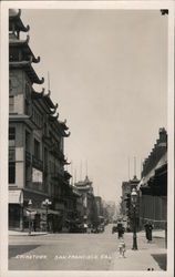 Street Scene, Chinatown Postcard