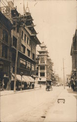 Chinatown, Grant Avenue, Horse Drawn Wagon San Francisco, CA Postcard Postcard Postcard