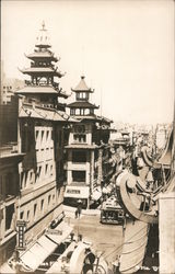 View of Chinatown Postcard