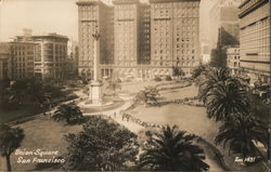 Union Square San Francisco, CA Postcard Postcard Postcard