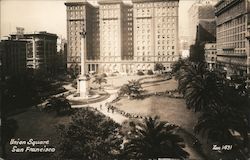 Union Square San Francisco, CA Postcard Postcard Postcard