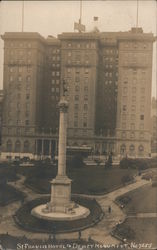 St. Francis Hotel and Dewey Monument San Francisco, CA Postcard Postcard Postcard