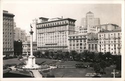 Union Square San Francisco, CA Postcard Postcard Postcard