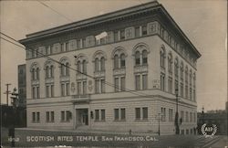 Scottish Rites Temple San Francisco, CA Postcard Postcard Postcard