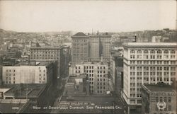 View of Downtown District San Francisco, CA Postcard Postcard Postcard